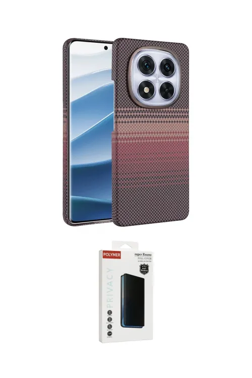 ieg™ Redmi Note 14 Pro Plus Kılıf Doruk Serisi - Siyah Hayalet Polymer Nano Ekran Koruyucu