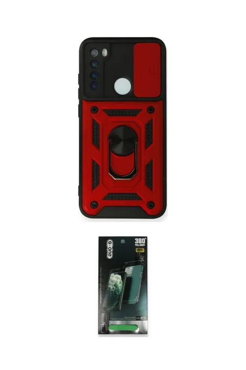 ieg™ Redmi Note 8 Kılıf Ahenk Klasik - Şeffaf 360 Full Body Arka Koruyucu