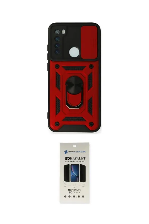 ieg™ Redmi Note 8 Kılıf Ahenk Klasik - Siyah 5D Hayalet Cam Ekran Koruyucu