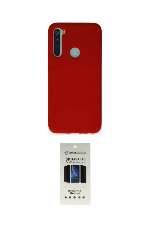 ieg™ Redmi Note 8 Kılıf Ahenk Serisi - Siyah 5D Hayalet Cam Ekran Koruyucu