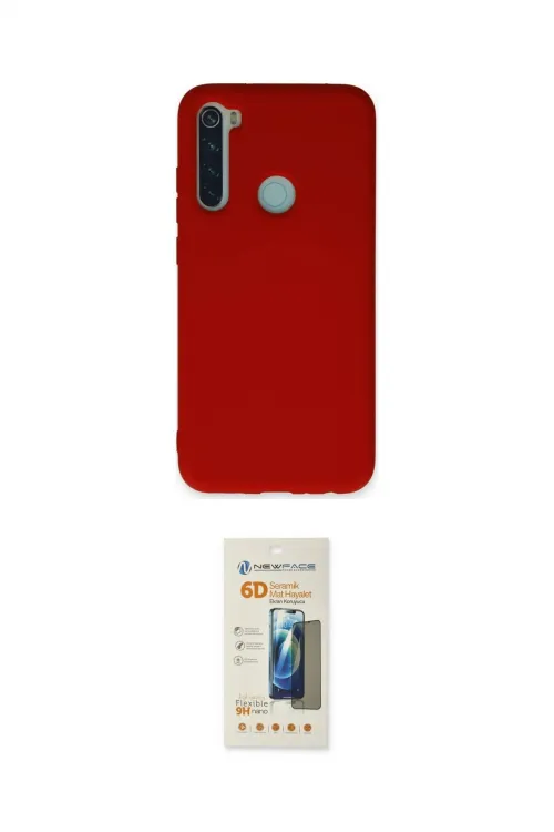 ieg™ Redmi Note 8 Kılıf Ahenk Serisi - Siyah 6D Mat Seramik Hayalet Nano Ekran Koruyucu