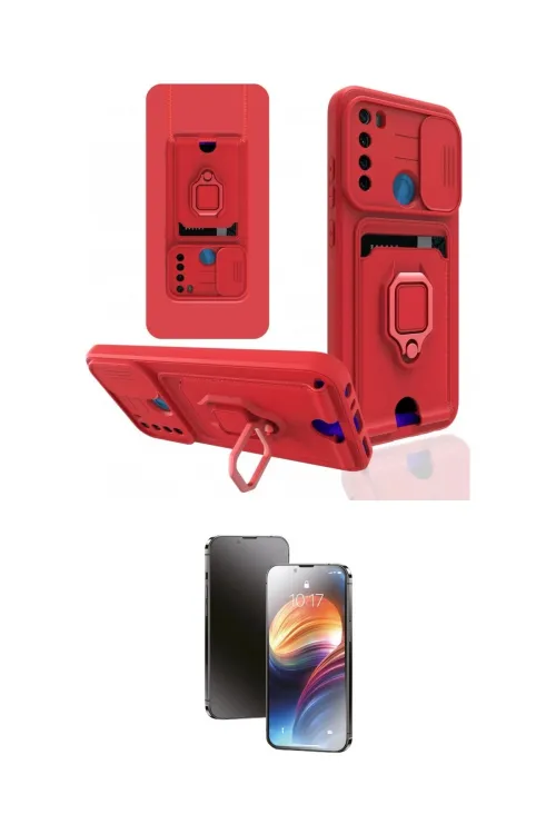 ieg™ Redmi Note 8 Kılıf Vadi Form Prime - Siyah 3D Antistatik Mat Seramik Nano Ekran Koruyucu