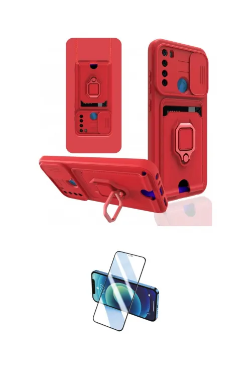 ieg™ Redmi Note 8 Kılıf Vadi Form Prime - Siyah 3D Antistatik Seramik Nano Ekran Koruyucu