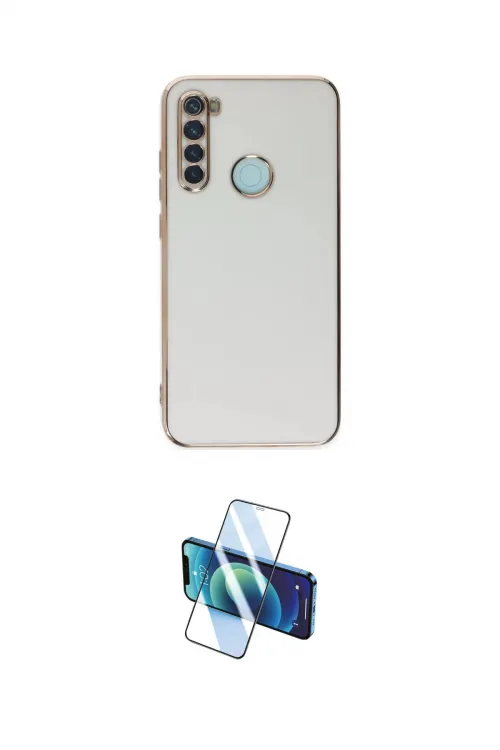 ieg™ Redmi Note 8 Kılıf Yankı Serisi - Siyah 3D Antistatik Cam Ekran Koruyucu