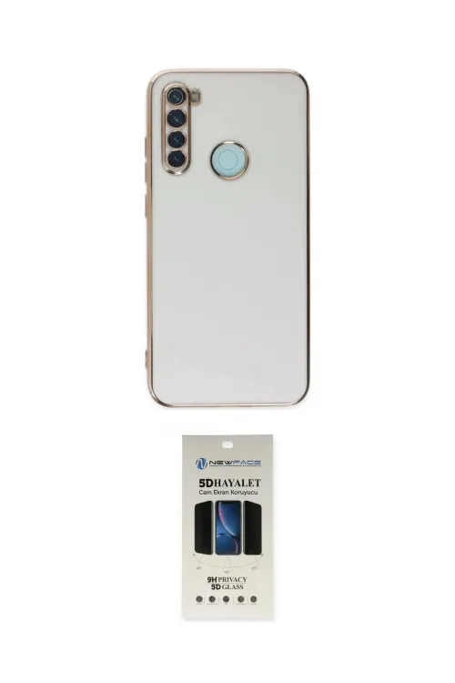 ieg™ Redmi Note 8 Kılıf Yankı Serisi - Siyah 5D Hayalet Cam Ekran Koruyucu
