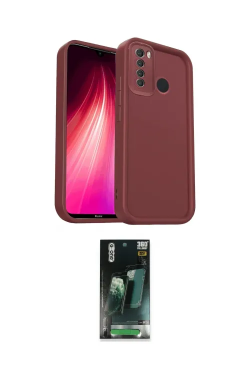 ieg™ Redmi Note 8 Kılıf Yankı Yansıma Özel Seri - Şeffaf 360 Full Body Arka Koruyucu