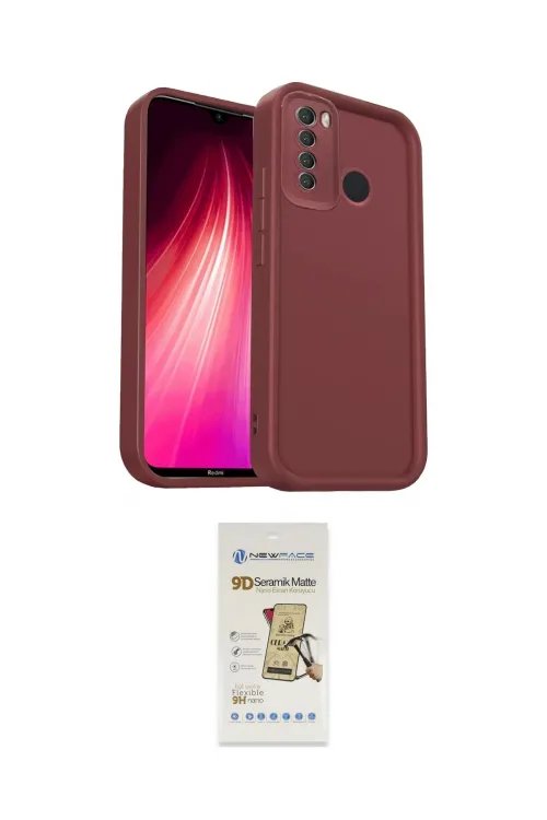 ieg™ Redmi Note 8 Kılıf Yankı Yansıma Özel Seri - Siyah Mat Seramik Nano Ekran Koruyucu