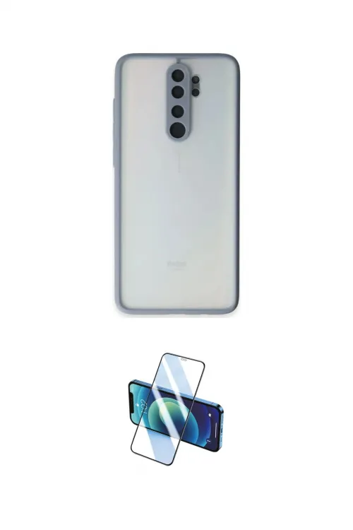 ieg™ Redmi Note 8 Pro Kılıf Ahenk Çizgi Serisi - Siyah 3D Antistatik Seramik Nano Ekran Koruyucu