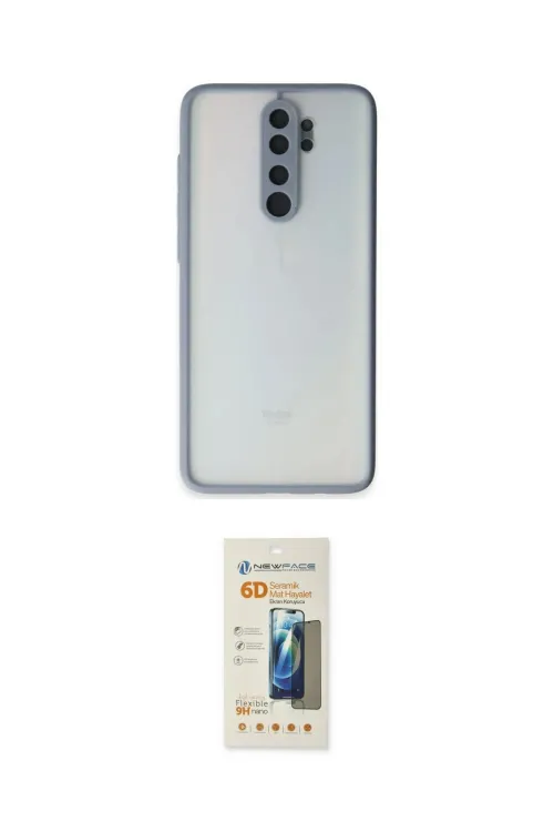 ieg™ Redmi Note 8 Pro Kılıf Ahenk Çizgi Serisi - Siyah 6D Mat Seramik Hayalet Nano Ekran Koruyucu