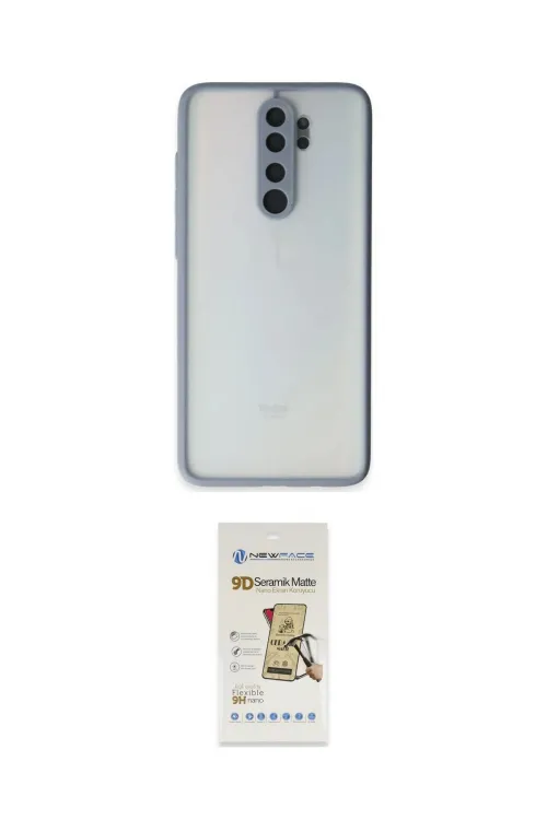 ieg™ Redmi Note 8 Pro Kılıf Ahenk Çizgi Serisi - Siyah Mat Seramik Nano Ekran Koruyucu