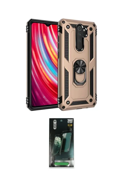 ieg™ Redmi Note 8 Pro Kılıf Ahenk Klasik Koleksiyonu - Şeffaf 360 Full Body Arka Koruyucu