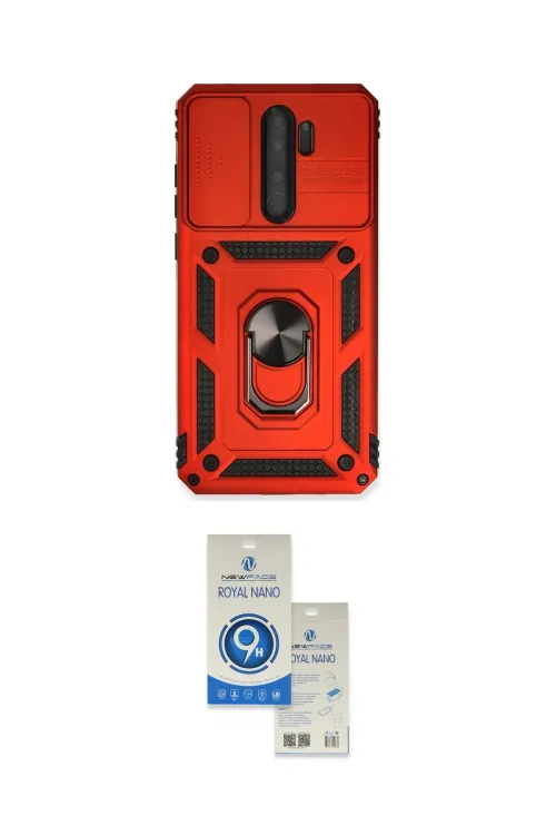 ieg™ Redmi Note 8 Pro Kılıf Ahenk Klasik - Şeffaf Royal Nano Ekran Koruyucu