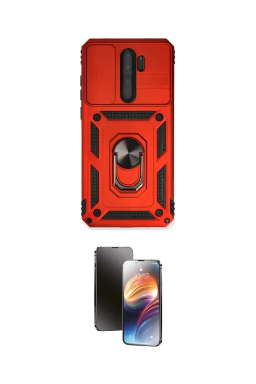 ieg™ Redmi Note 8 Pro Kılıf Ahenk Klasik - Siyah 3D Antistatik Mat Seramik Nano Ekran Koruyucu