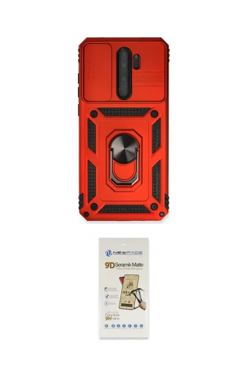 ieg™ Redmi Note 8 Pro Kılıf Ahenk Klasik - Siyah Mat Seramik Nano Ekran Koruyucu