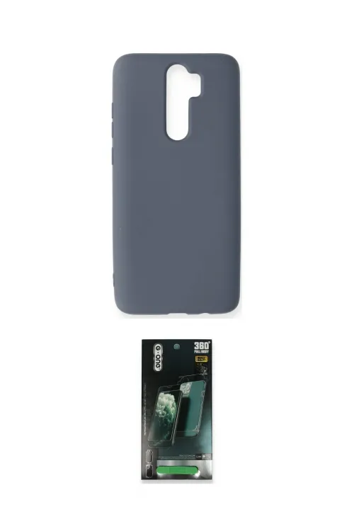 ieg™ Redmi Note 8 Pro Kılıf Ahenk Serisi - Şeffaf 360 Full Body Arka Koruyucu