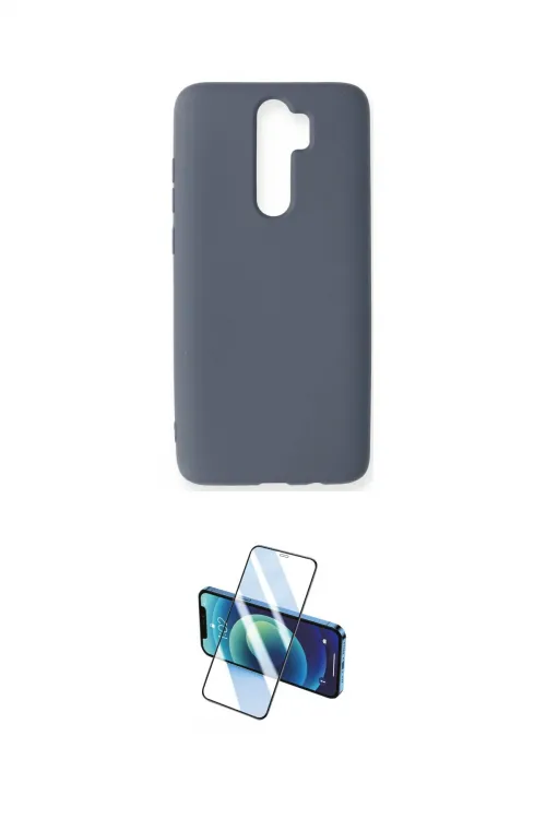 ieg™ Redmi Note 8 Pro Kılıf Ahenk Serisi - Siyah 3D Antistatik Seramik Nano Ekran Koruyucu