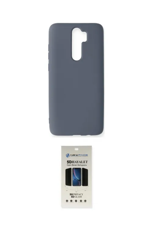 ieg™ Redmi Note 8 Pro Kılıf Ahenk Serisi - Siyah 5D Hayalet Cam Ekran Koruyucu