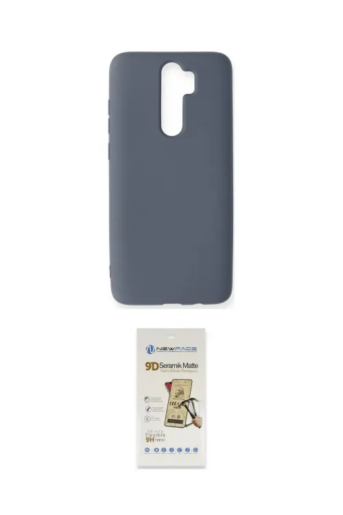 ieg™ Redmi Note 8 Pro Kılıf Ahenk Serisi - Siyah Mat Seramik Nano Ekran Koruyucu
