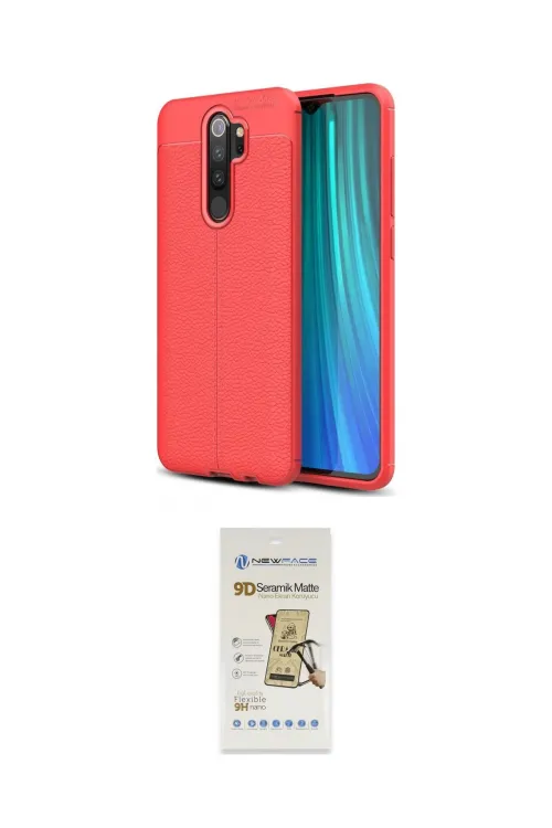 ieg™ Redmi Note 8 Pro Kılıf Doruk Klasik Özel Seri - Siyah Mat Seramik Nano Ekran Koruyucu
