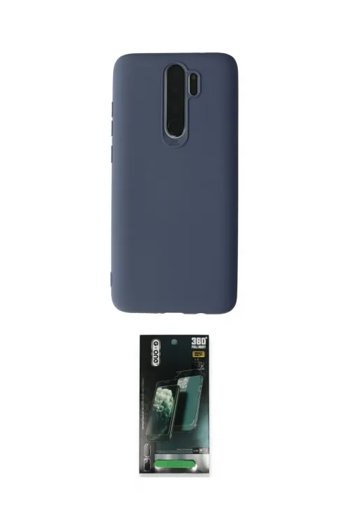 ieg™ Redmi Note 8 Pro Kılıf Kozmos Yansıma Özel Seri - Şeffaf 360 Full Body Arka Koruyucu