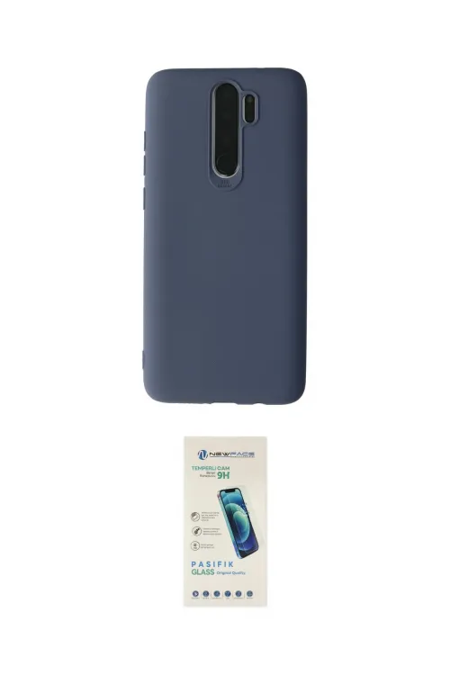 ieg™ Redmi Note 8 Pro Kılıf Kozmos Yansıma Özel Seri - Şeffaf Pasifik Cam Ekran Koruyucu