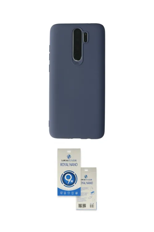 ieg™ Redmi Note 8 Pro Kılıf Kozmos Yansıma Özel Seri - Şeffaf Royal Nano Ekran Koruyucu