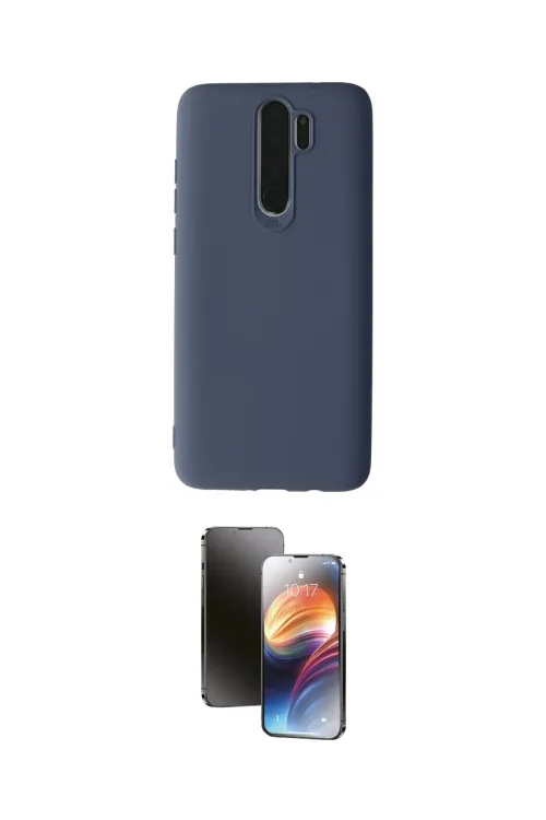 ieg™ Redmi Note 8 Pro Kılıf Kozmos Yansıma Özel Seri - Siyah 3D Antistatik Mat Seramik Nano Ekran Koruyucu