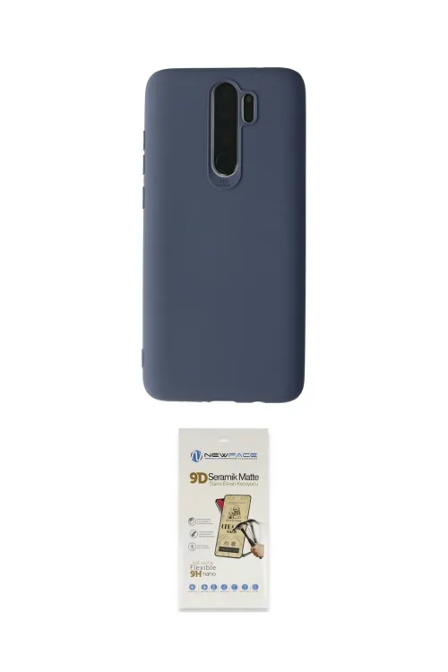 ieg™ Redmi Note 8 Pro Kılıf Kozmos Yansıma Özel Seri - Siyah Mat Seramik Nano Ekran Koruyucu