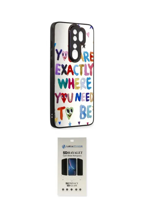 ieg™ Redmi Note 8 Pro Kılıf Odak Klasik Serisi - Siyah 5D Hayalet Cam Ekran Koruyucu