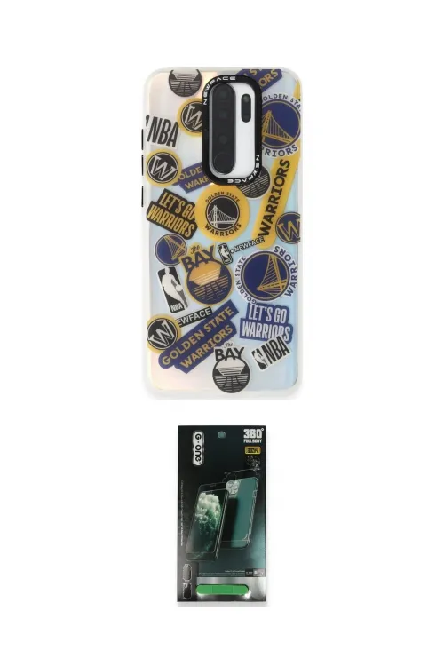 ieg™ Redmi Note 8 Pro Kılıf Siluet Çizgi Koleksiyonu - Şeffaf 360 Full Body Arka Koruyucu