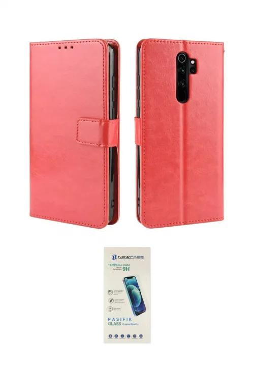 ieg™ Redmi Note 8 Pro Kılıf Siluet Işık Serisi - Şeffaf Pasifik Cam Ekran Koruyucu