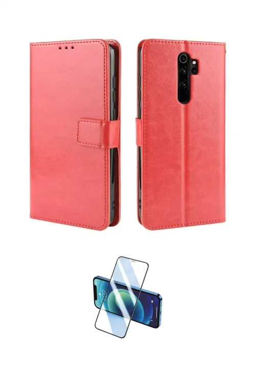 ieg™ Redmi Note 8 Pro Kılıf Siluet Işık Serisi - Siyah 3D Antistatik Cam Ekran Koruyucu