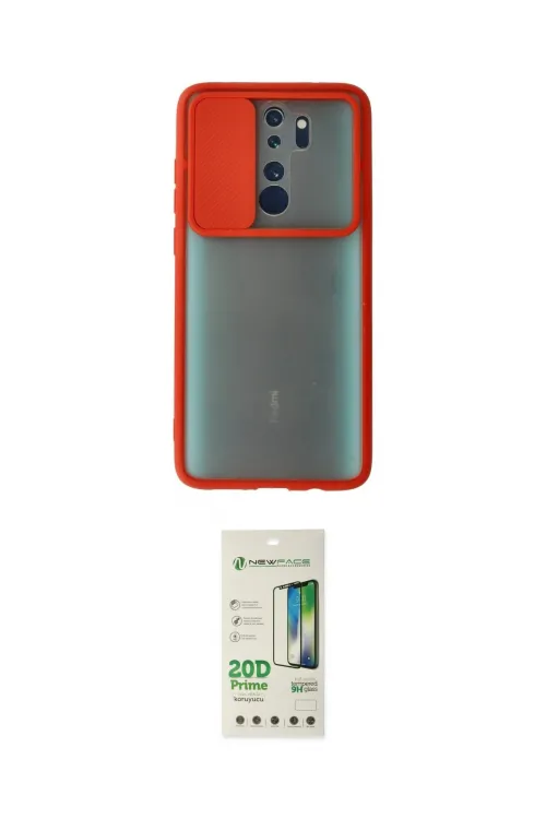 ieg™ Redmi Note 8 Pro Kılıf Vadi Çizgi - Siyah 20D Premium Cam Ekran Koruyucu
