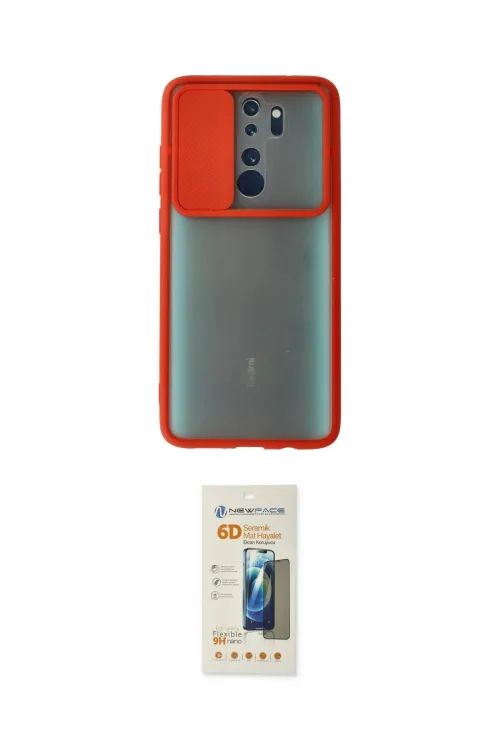 ieg™ Redmi Note 8 Pro Kılıf Vadi Çizgi - Siyah 6D Mat Seramik Hayalet Nano Ekran Koruyucu