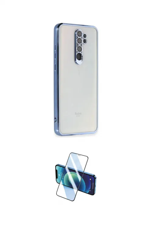 ieg™ Redmi Note 8 Pro Kılıf Vadi Minimal - Siyah 3D Antistatik Cam Ekran Koruyucu