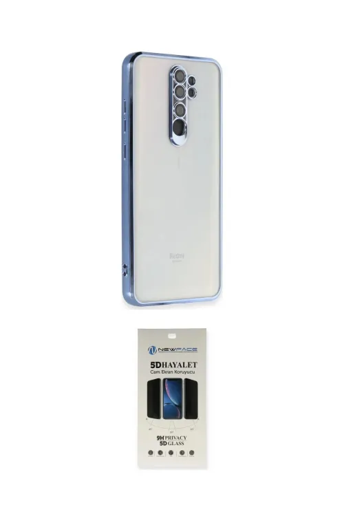 ieg™ Redmi Note 8 Pro Kılıf Vadi Minimal - Siyah 5D Hayalet Cam Ekran Koruyucu