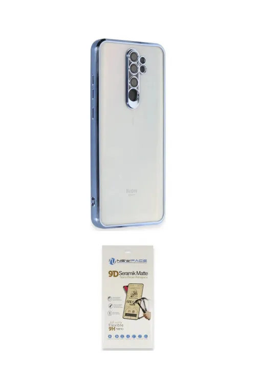 ieg™ Redmi Note 8 Pro Kılıf Vadi Minimal - Siyah Mat Seramik Nano Ekran Koruyucu