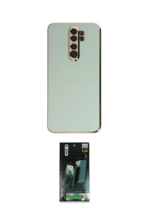 ieg™ Redmi Note 8 Pro Kılıf Yankı Serisi - Şeffaf 360 Full Body Arka Koruyucu
