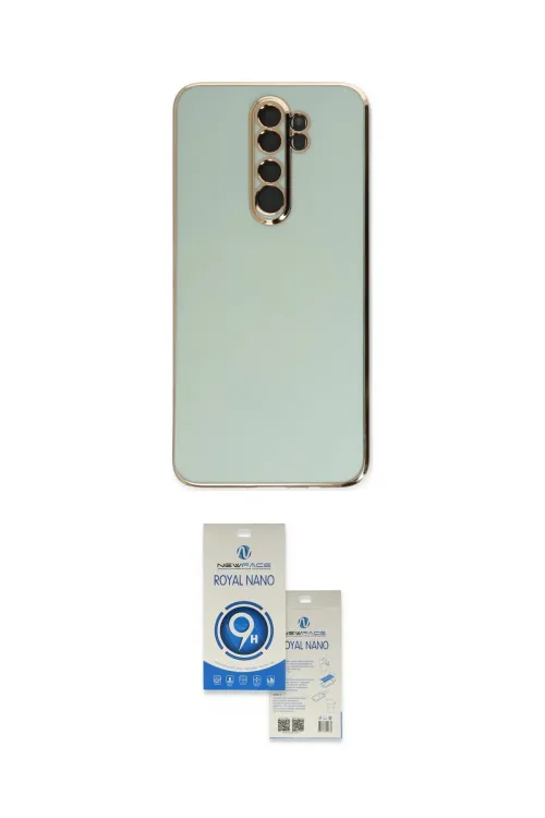 ieg™ Redmi Note 8 Pro Kılıf Yankı Serisi - Şeffaf Royal Nano Ekran Koruyucu