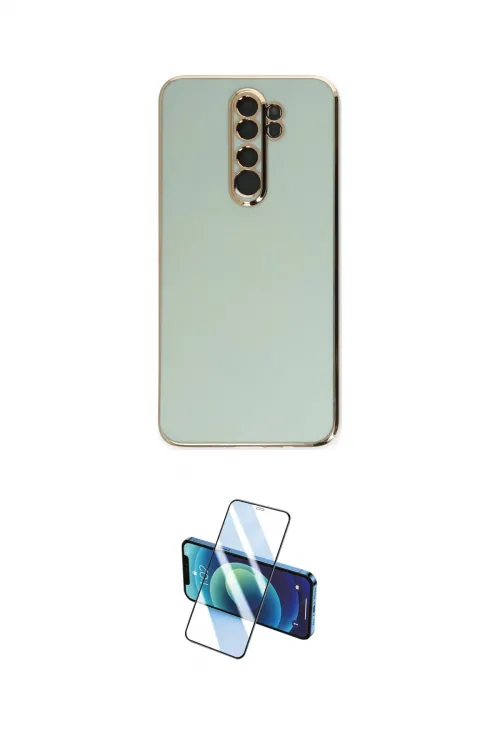 ieg™ Redmi Note 8 Pro Kılıf Yankı Serisi - Siyah 3D Antistatik Cam Ekran Koruyucu