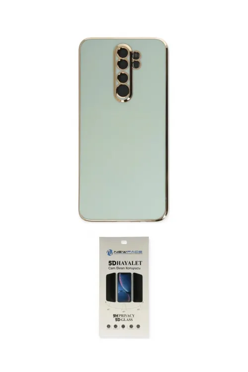 ieg™ Redmi Note 8 Pro Kılıf Yankı Serisi - Siyah 5D Hayalet Cam Ekran Koruyucu