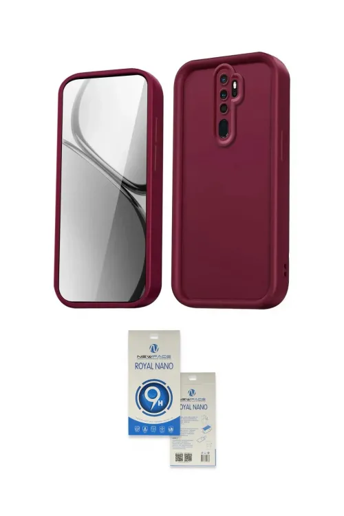 ieg™ Redmi Note 8 Pro Kılıf Yankı Yansıma Özel Seri - Şeffaf Royal Nano Ekran Koruyucu