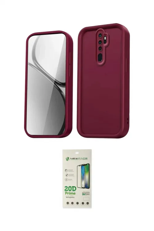 ieg™ Redmi Note 8 Pro Kılıf Yankı Yansıma Özel Seri - Siyah 20D Premium Cam Ekran Koruyucu
