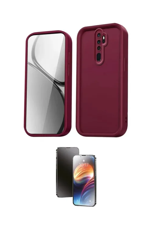 ieg™ Redmi Note 8 Pro Kılıf Yankı Yansıma Özel Seri - Siyah 3D Antistatik Mat Seramik Nano Ekran Koruyucu