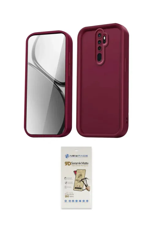 ieg™ Redmi Note 8 Pro Kılıf Yankı Yansıma Özel Seri - Siyah Mat Seramik Nano Ekran Koruyucu