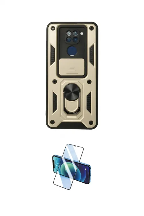 ieg™ Redmi Note 9 Kılıf Ahenk Klasik - Siyah 3D Antistatik Seramik Nano Ekran Koruyucu