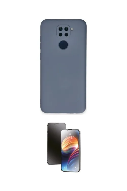 ieg™ Redmi Note 9 Kılıf Ahenk Serisi - Siyah 3D Antistatik Mat Seramik Nano Ekran Koruyucu