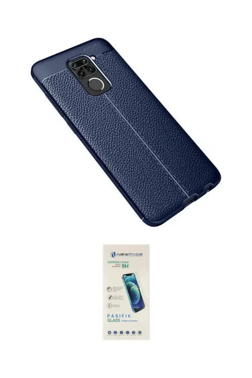 ieg™ Redmi Note 9 Kılıf Doruk Klasik Özel Seri - Şeffaf Pasifik Cam Ekran Koruyucu