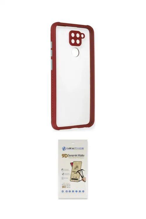 ieg™ Redmi Note 9 Kılıf Nova Asil Özel Seri - Siyah Mat Seramik Nano Ekran Koruyucu