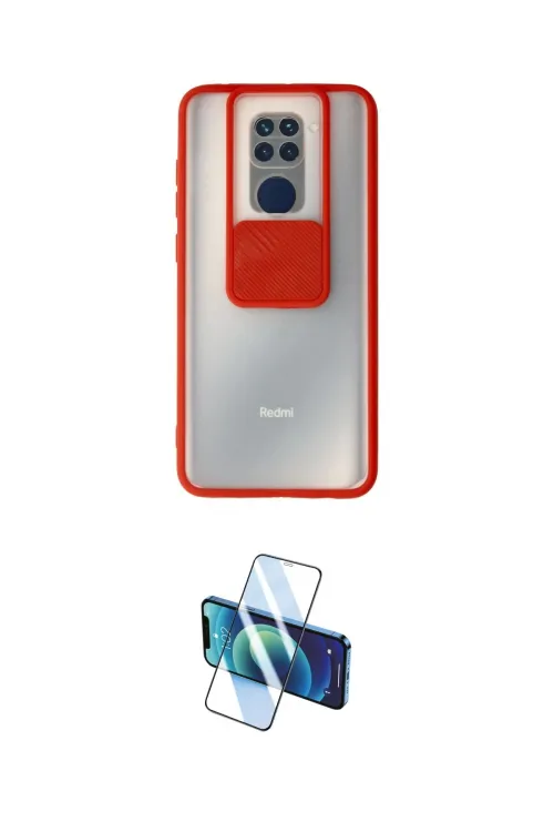 ieg™ Redmi Note 9 Kılıf Vadi Çizgi - Siyah 3D Antistatik Seramik Nano Ekran Koruyucu